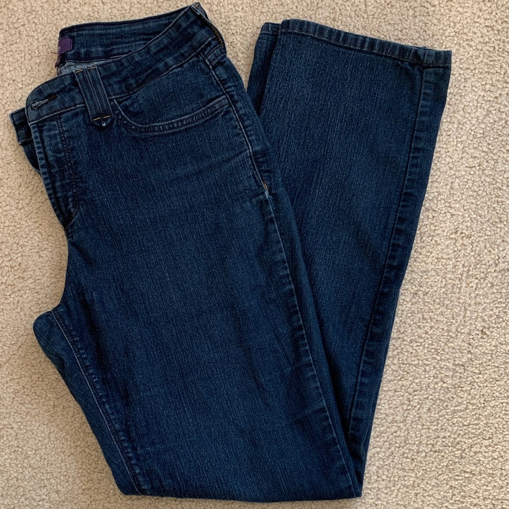 NYDJ Dark Blue Straight Leg Jeans